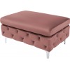 Pouf baroque rose moderne