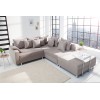 Pouf pour canapé d'angle Loft grège
