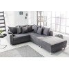 Pouf pour canapé d'angle Loft gris