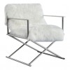 Fauteuille chaises design pied en acier inoxydable LUXURY