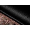 Fauteuille avec accoudoir design pied baroque en acier inoxydable poli et recouvrement en velours noir ROCOCO