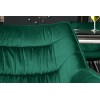 Chaise de salle à manger design vert velours COMFORTI