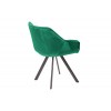 Chaise de salle à manger design vert velours COMFORTI