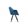 Chaise de salle à manger design blue velours COMFORTI