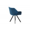 Chaise de salle à manger design blue velours COMFORTI