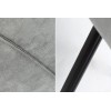 Chaise de salle à manger design gris clair microfibre COMFORTI