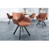 Chaise de salle à manger design Retro brun antique  COMFORTI