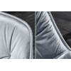 Chaise de salle à manger design gris clair velvet COMFORTI-2
