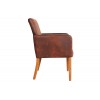 Fauteuille chaise avec accoudoirs light coffee VALETTE