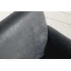 Fauteuille chaise avec accoudoirs microfibre gris VALETTE