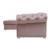 Canapé d'angle chesterfield velours convertible lit avec coffre BRITTICH