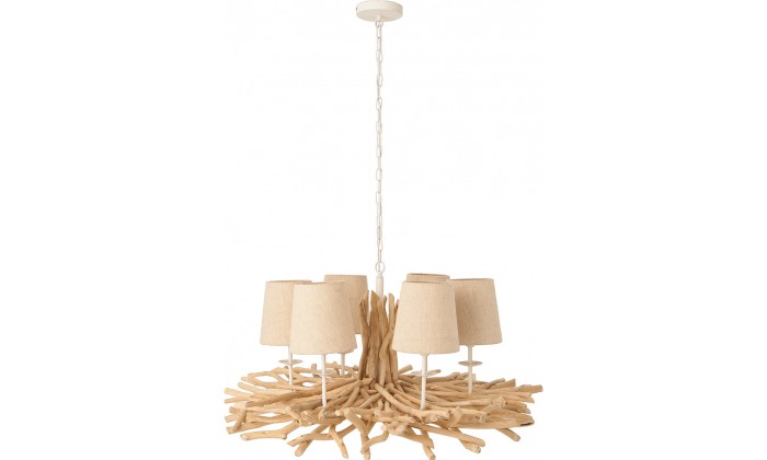 Lustre Euphoria II 80cm en bois flotté