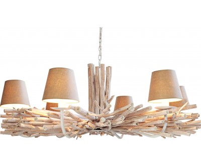 Lustre Euphoria II 105cm en bois flotté