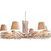 Lustre Euphoria II 105cm en bois flotté