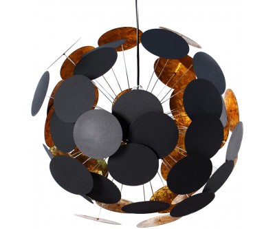 Lustre Infinity Home en noir et or