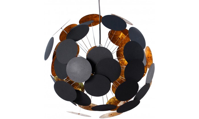 Lustre Infinity Home en noir et or