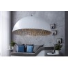 Lustre Glow 70cm en blanc et argent