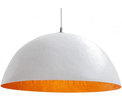 Lustre Glow 70cm en blanc et or