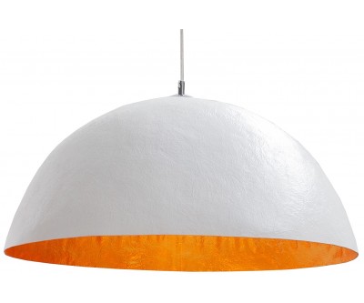 Lustre Glow 50cm en blanc et or