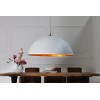 Lustre Glow 50cm en blanc et or