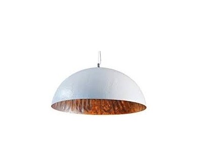 Lustre Glow 70cm en blanc et argent