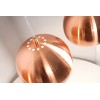 Lustre Copper set de 3 balles en cuivre réglable en hauteur