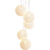 Lustre Cocooning Pearls set de 5 en blanc