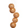 Lustre Cocooning Pearls set de 5 en brun