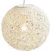 Lustre Cocooning M 35cm en blanc