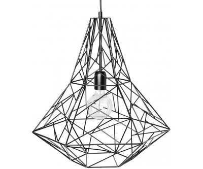 Lustre Cage L en noir