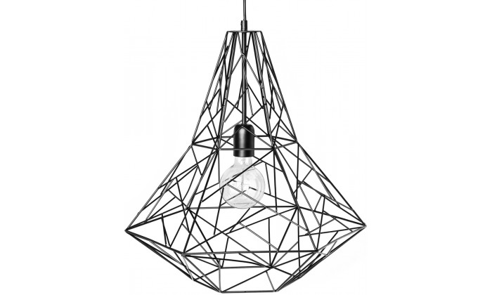 Lustre Cage L en noir