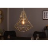 Lustre Cage L en or