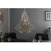 Lustre Cage L en or