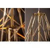 Lustre Cage L en or