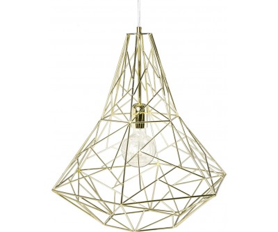 Lustre Cage L en or