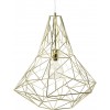 Lustre Cage L en or