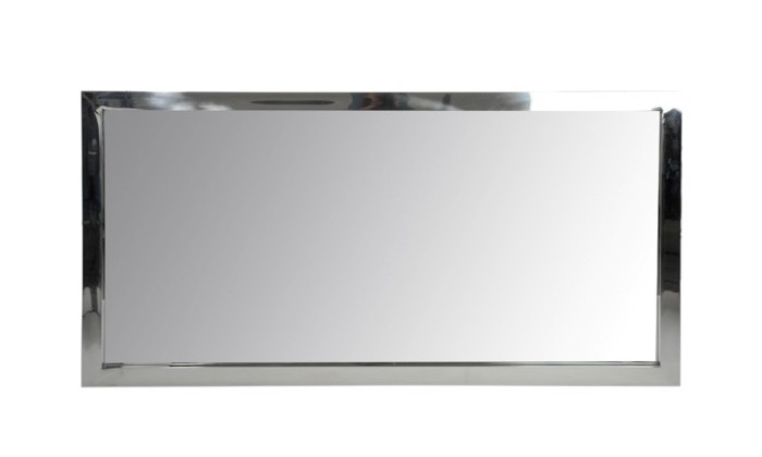 Miroir Rect Acier Inoxydable/Verre Arg 180cm