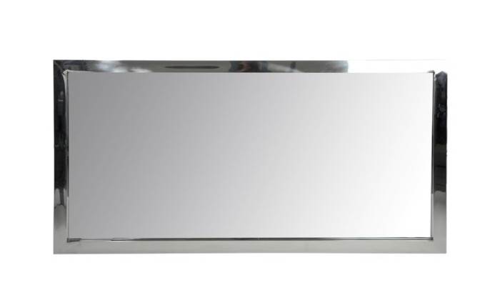 Miroir Rect Acier Inoxydable/Verre Arg 130cm