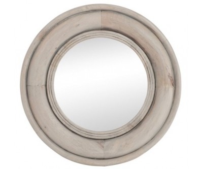 Miroir Rond Bois Naturel Medium