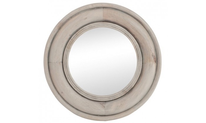 Miroir Rond Bois Naturel Medium