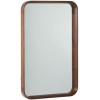 Miroir Rectangulaire Bois/Verre Marron Fonce