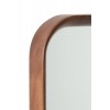 Miroir Rectangulaire Bois/Verre Marron Fonce