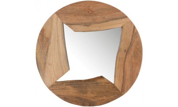 Miroir Forme Irreguliere Bois De Manguier Naturel