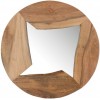 Miroir Forme Irreguliere Bois De Manguier Naturel