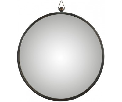 Miroir Bombe Metal Noir Large