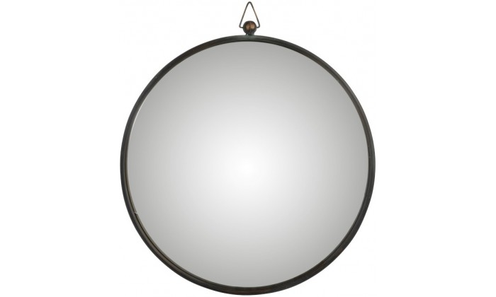 Miroir Bombe Metal Noir Large