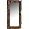 Miroir Bacs Rectangulaire Bois Recycle Marron