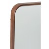 Miroir Rectangulaire Bois/Verre Marron Fonce