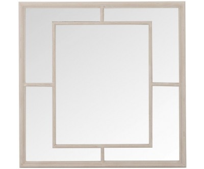 Miroir 5 Parties Carre Bois/Verre Naturel