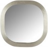 Miroir Carre Arrondi Bois Argent